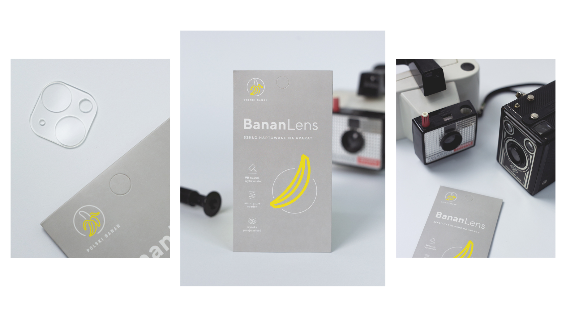 szkło hartowane na aparat PolskiBanan BananLens iPhone 13 mini